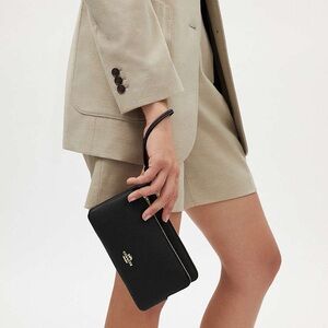 Coach Double Zip Wallet Clutch